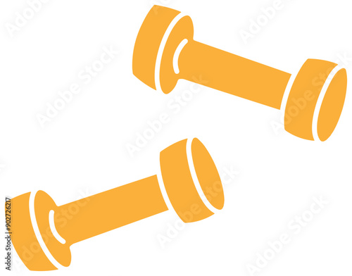 Dumbbell fitness exercise icon vector illustration
