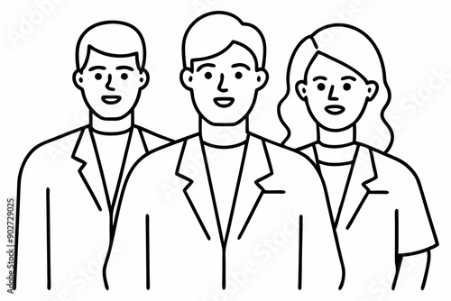 all pharmacist line art illustration