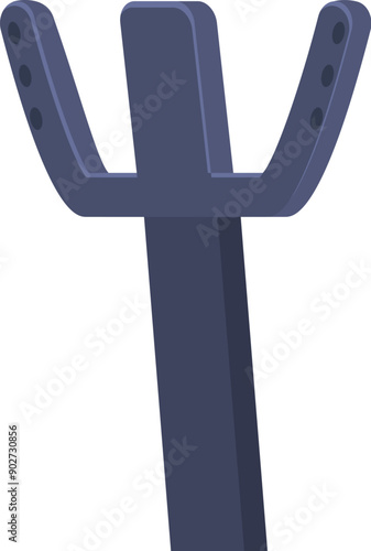 Metal detector searching for ancient artifacts and coins buried underground