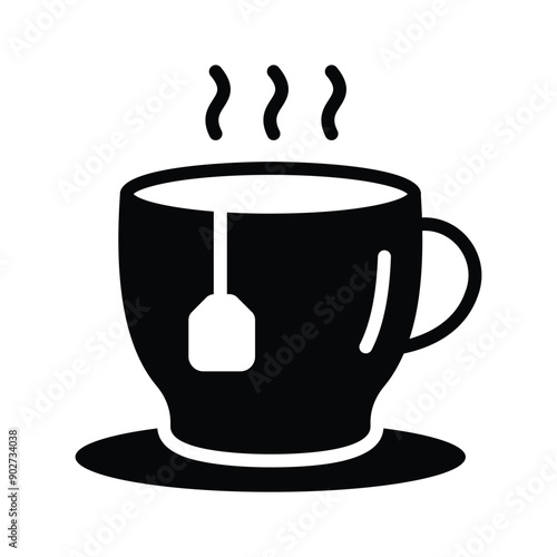 Savour every design sip with our delightful Tea Cup Vector Icon