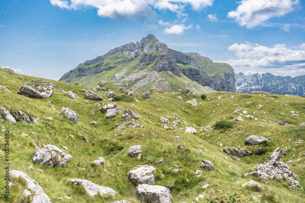 Majestic summer day in the Durmitor National park. Village Zabljak, Montenegro, Balkans, Europe. Scenic image of popular travel destination. Discover the beauty of earth. Hiking nature destination