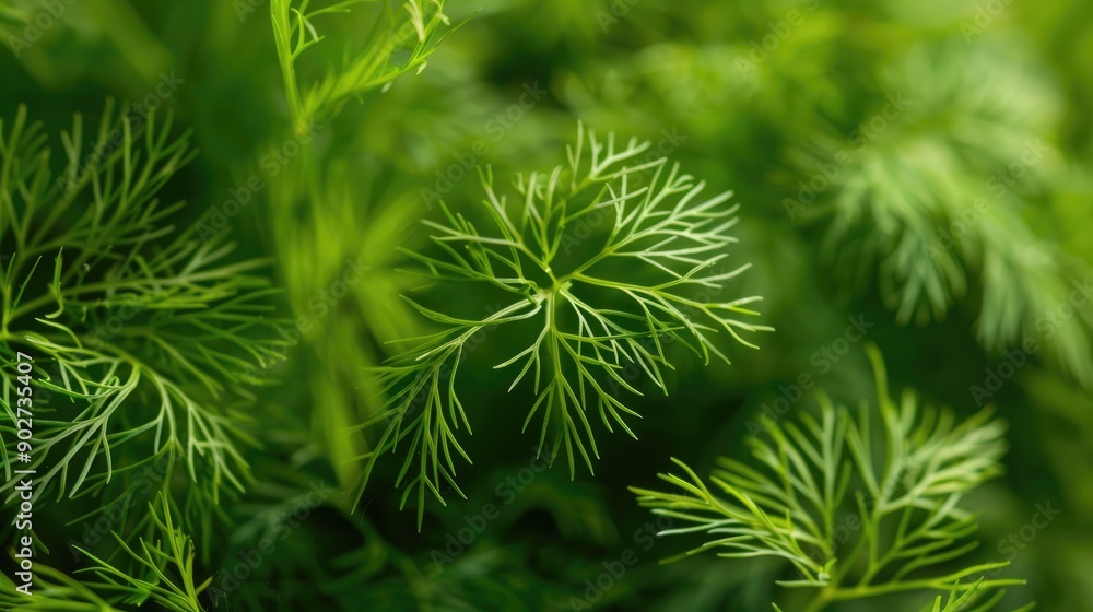 Green dill leaf background Green dill leaf background
