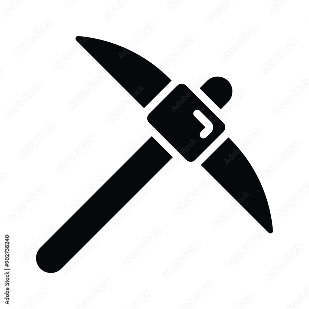 Unearth creativity with our Mining Pickaxe Vector Icon Unearth creativity with our Mining Pickaxe Vector Icon