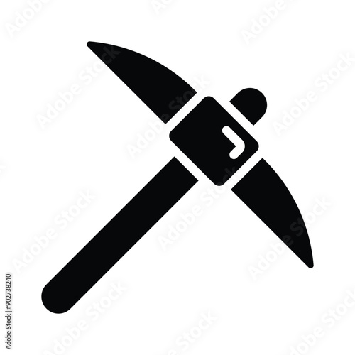 Unearth creativity with our Mining Pickaxe Vector Icon