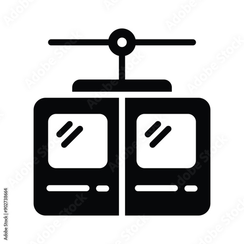 Glide above with our Chairlift Vector Icon!