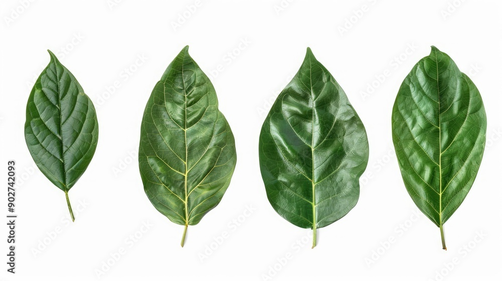 Isolated Green Leaf Set with Clipping Path Isolated Green Leaf Set with Clipping Path