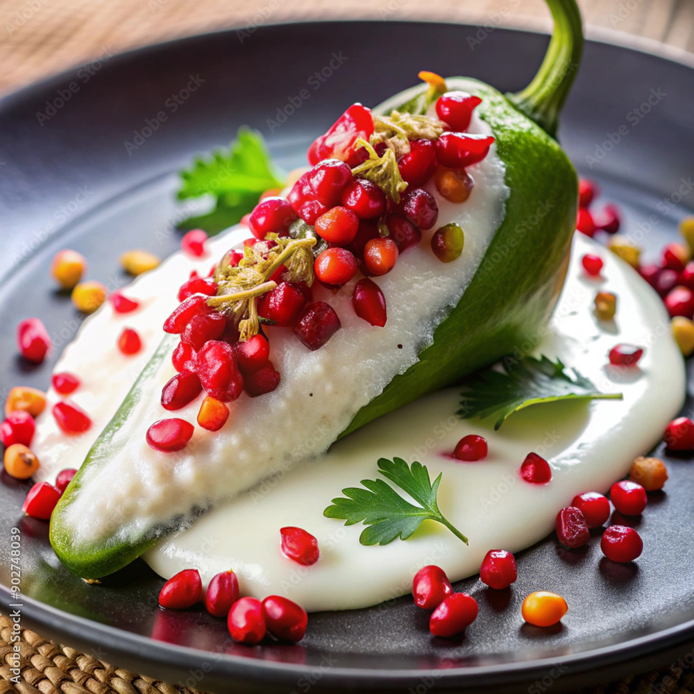 Futuristic Chiles en Nogada Mexican Food Futuristic Chiles en Nogada Mexican Food