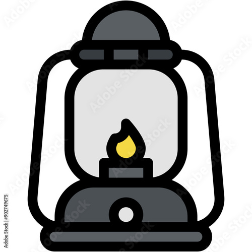 Lantern, Light, Fire Lamp, Oil Lamp, Vintage, Flame Icon