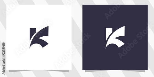 letter k logo design vector