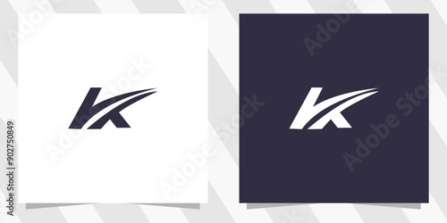letter k logo design vector