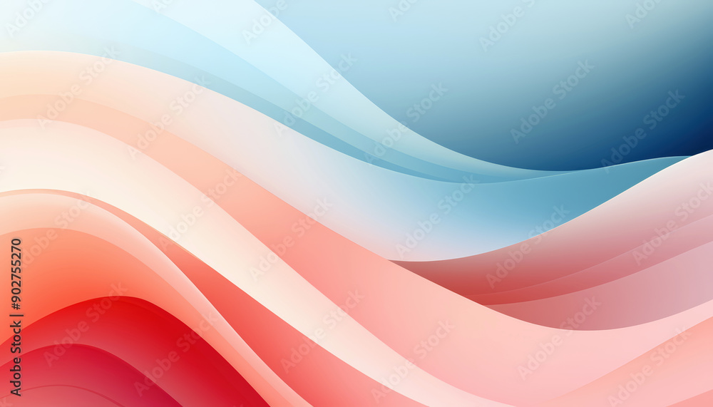 Obraz premium Modern sleek abstract background with flowing pastel gradients creating a vibrant and elegant design