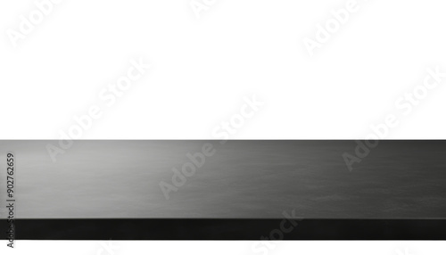 black table isolated on transparent background cutout photo