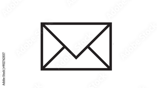 SMS icon. Dialog, chat, new message. New gmail,  simple email icon on white background.