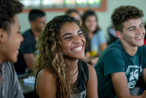 Photography of first year students engaging in and getting to know each other.
