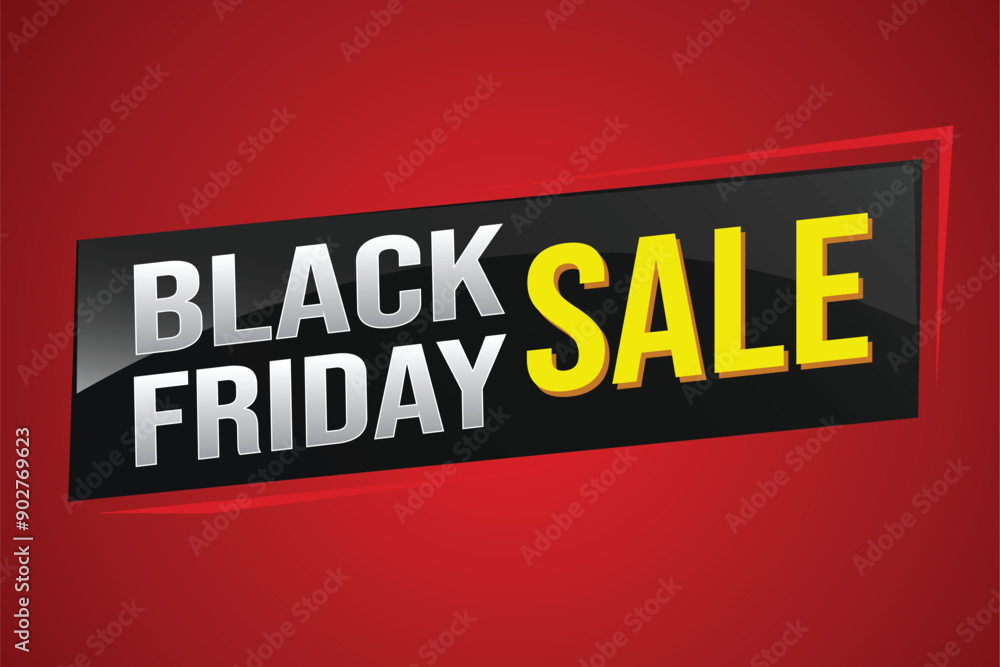 Fototapeta premium Black Friday super sale poster banner graphic design icon logo sign symbol social media website coupon for use landing page, template, note, web, mobile app, poster, banner, flyer, backdrop