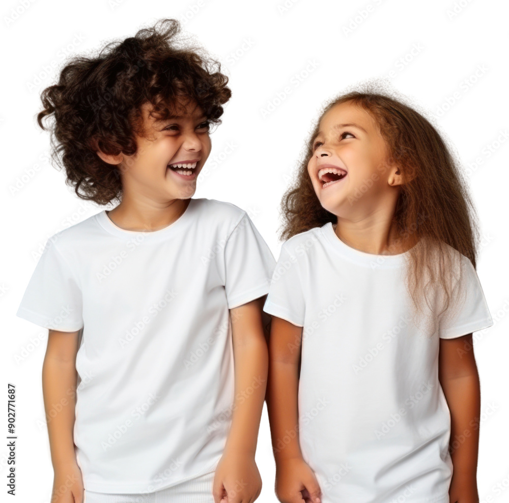 PNG Laughing t-shirt child white.