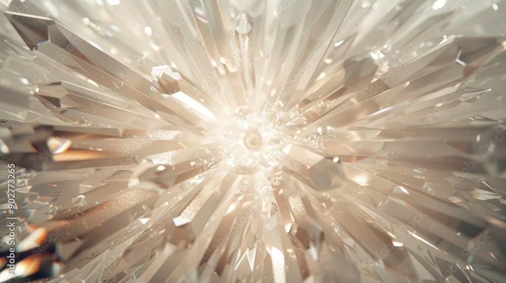 Obraz premium Shimmering Crystal Burst - Sparkle of Light and Reflections