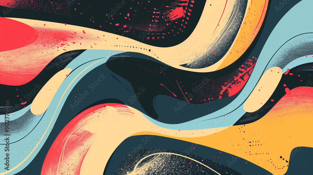 Obraz premium 3d colorful papercut background.