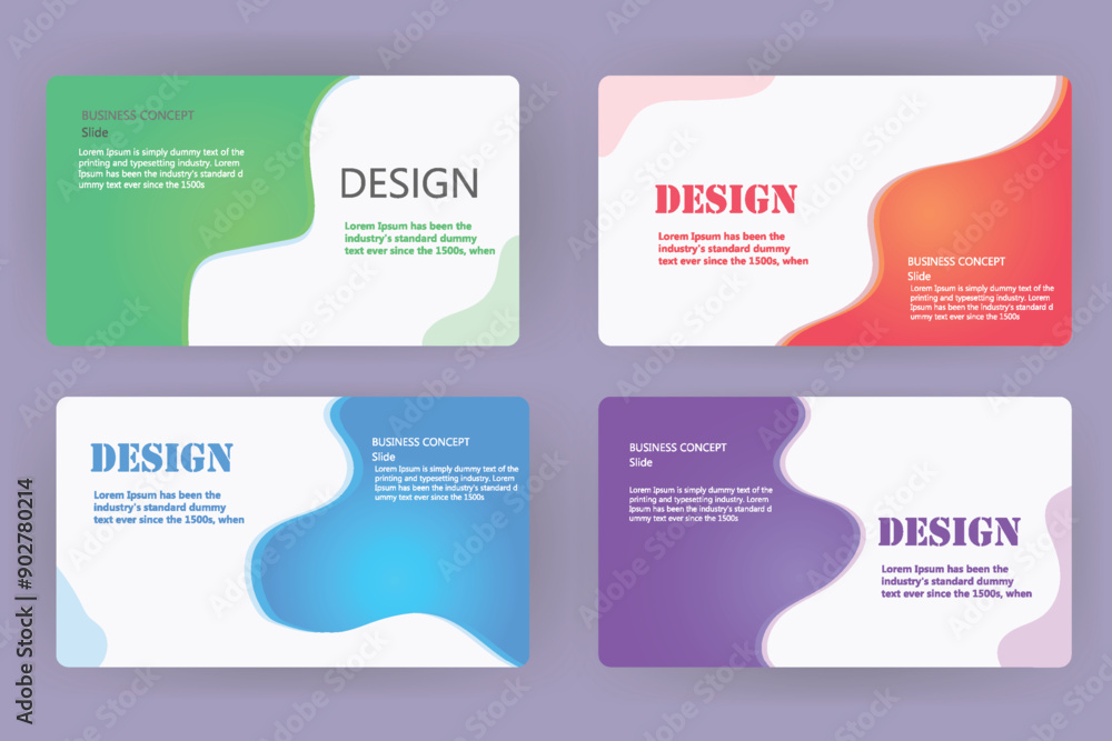 Presentation slide templates banner for web