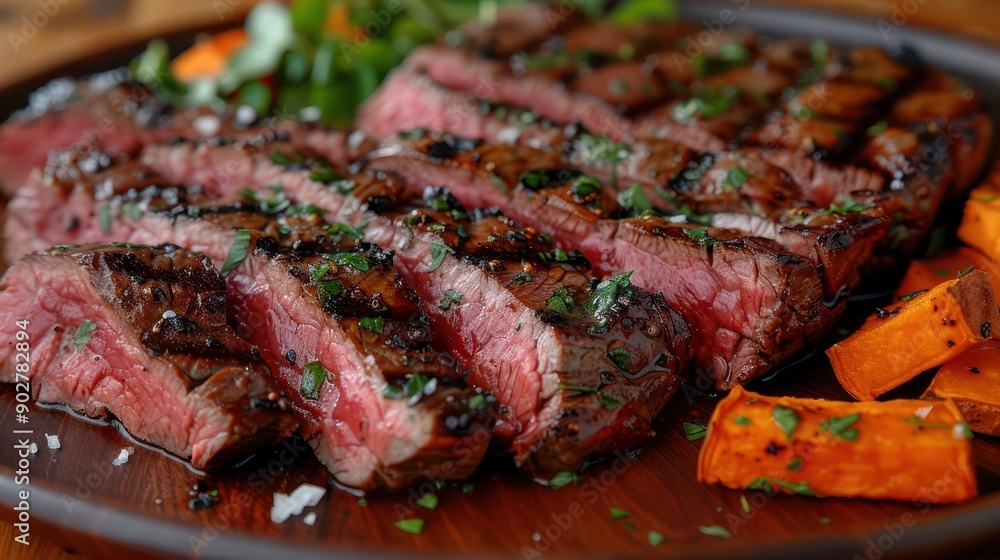 Delicious and Healthy Ribeye Steak with Roasted Sweet Potatoes, A Protein-Packed, Nutrient-Dense Meal for Dinner Delicious and Healthy Ribeye Steak with Roasted Sweet Potatoes, A Protein-Packed, Nutrient-Dense Meal for Dinner