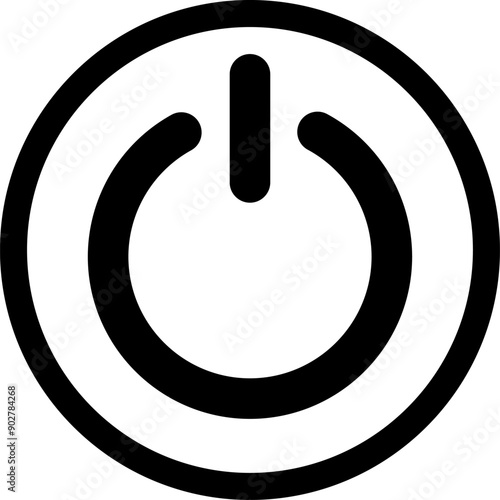 shutdown line icon