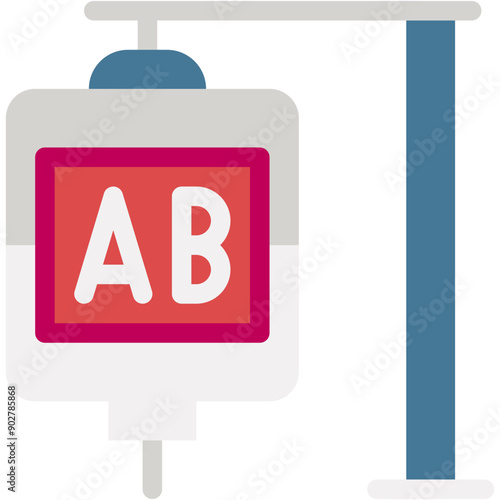 Perfusion, Blood Bag, Blood Type, Transfusion, Hospital Icon
