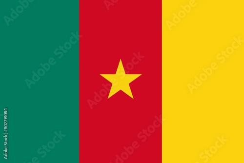 Tableau sur toile Cameroon flag, country flag, flag, cameroon, Cameron, country, travel, nation, n