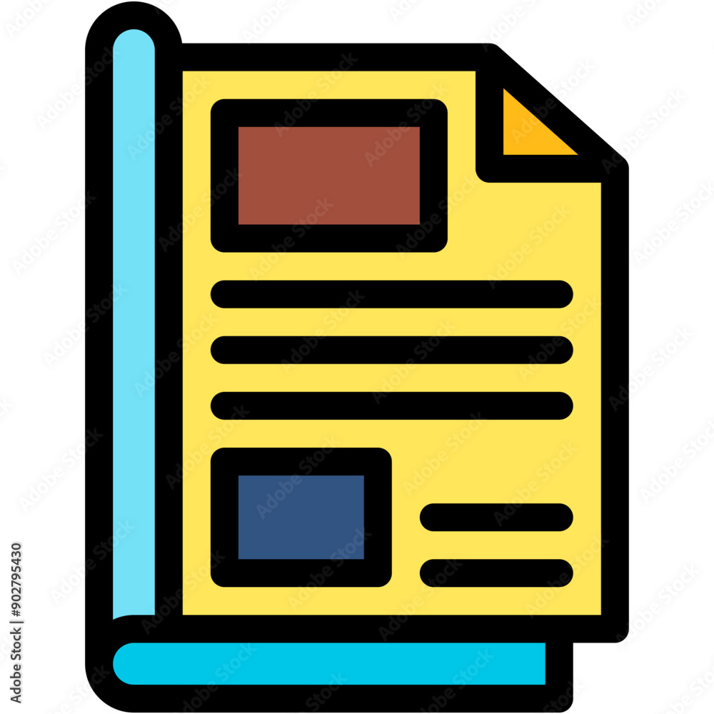 Vector Icon Magazine, Print, Graphic Design, Printed, Leisure Vector Icon Magazine, Print, Graphic Design, Printed, Leisure