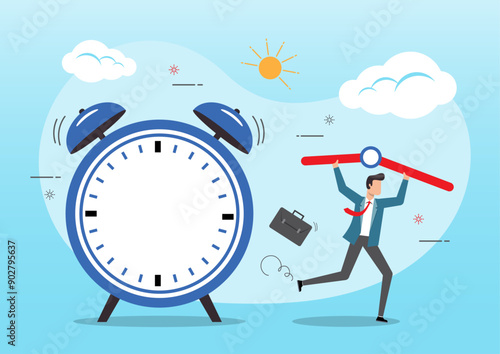 Employee stealing time clock and run away.