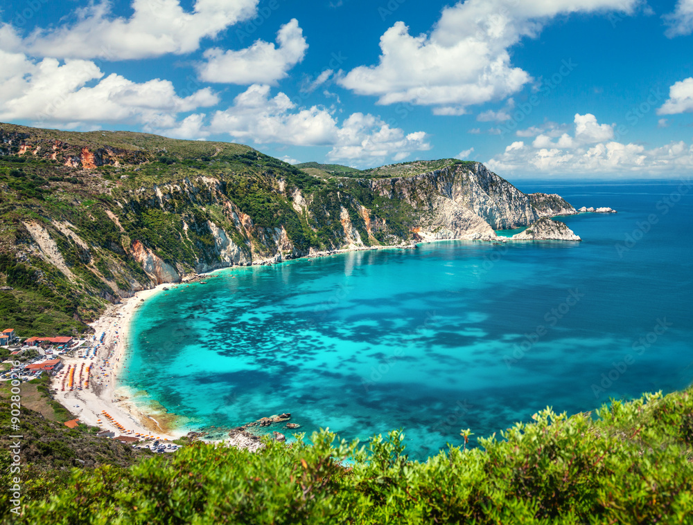Obraz premium Petani beach, Kefalonia, Greece