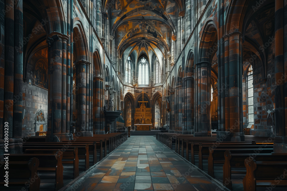 Architecture inside the cathedral. Architecture inside the cathedral.