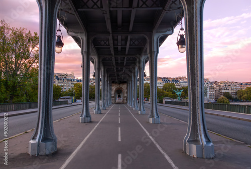 The Bir Hakeim Bridge photo