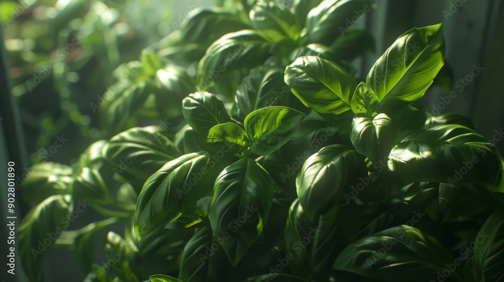 green basil bush green basil bush