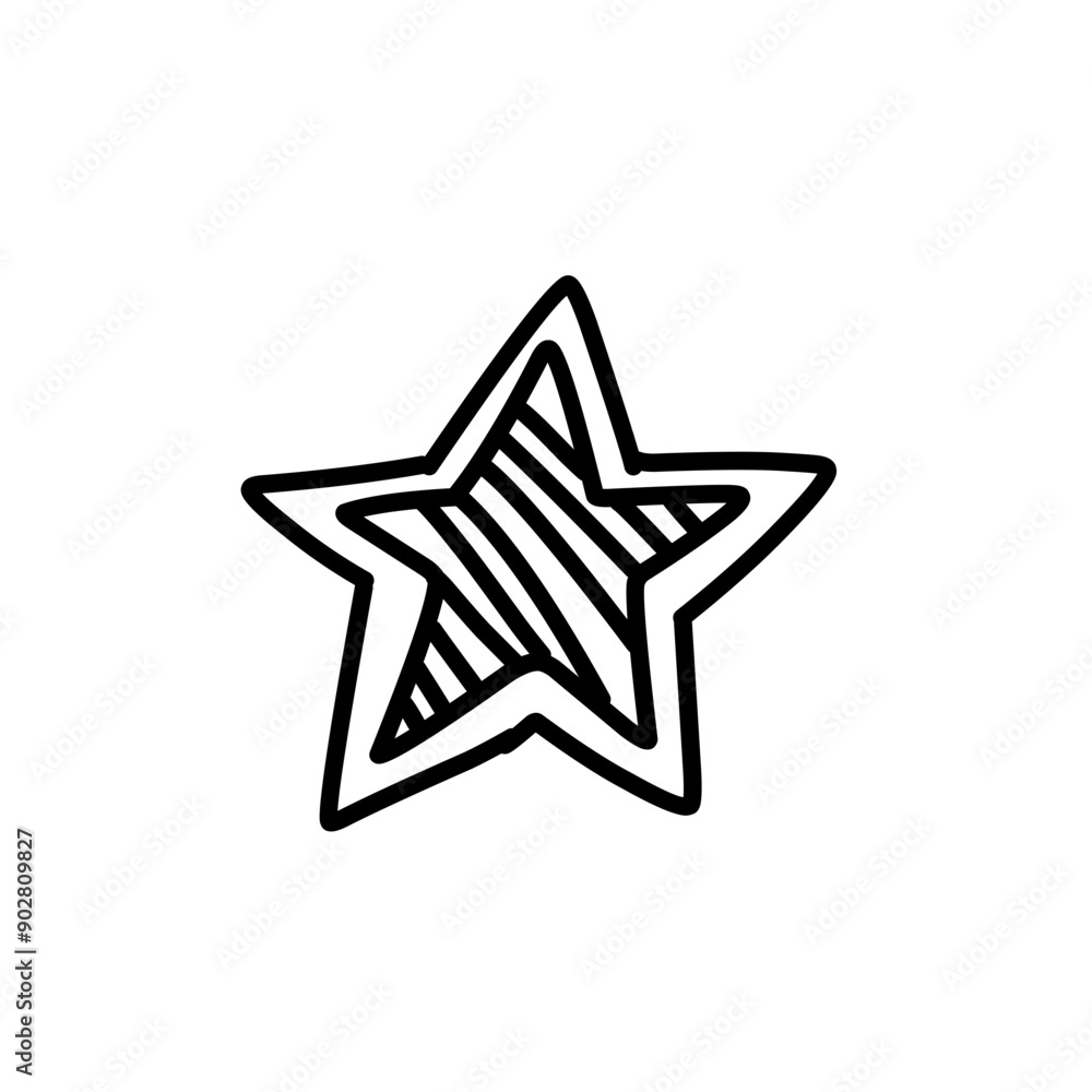 hand drawn vector star hand drawn vector star