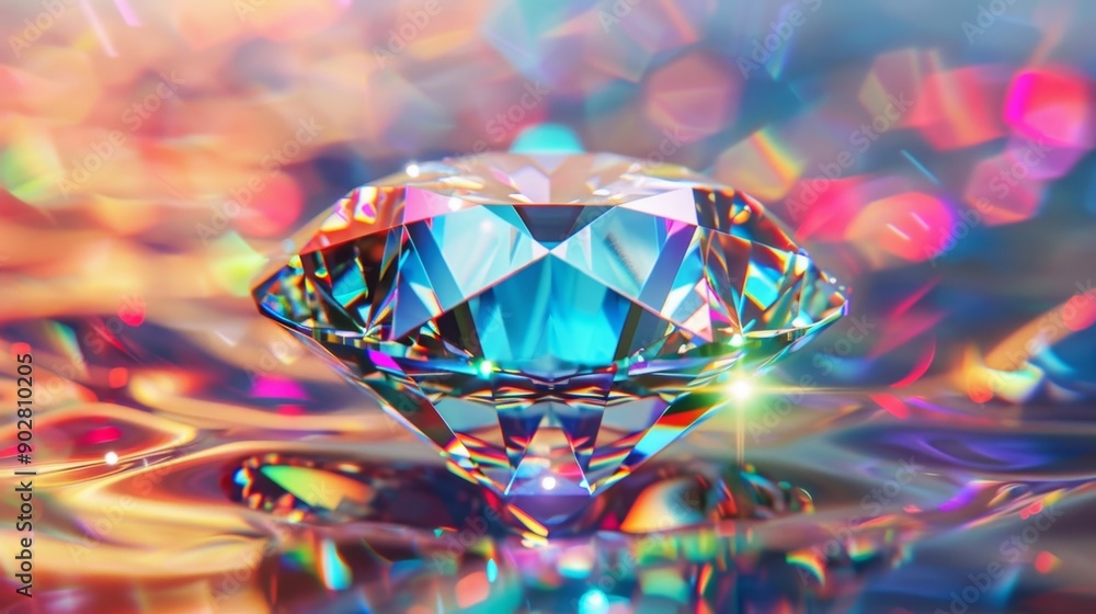 Sparkling Diamond on Holographic Background. Sparkling Diamond on Holographic Background.