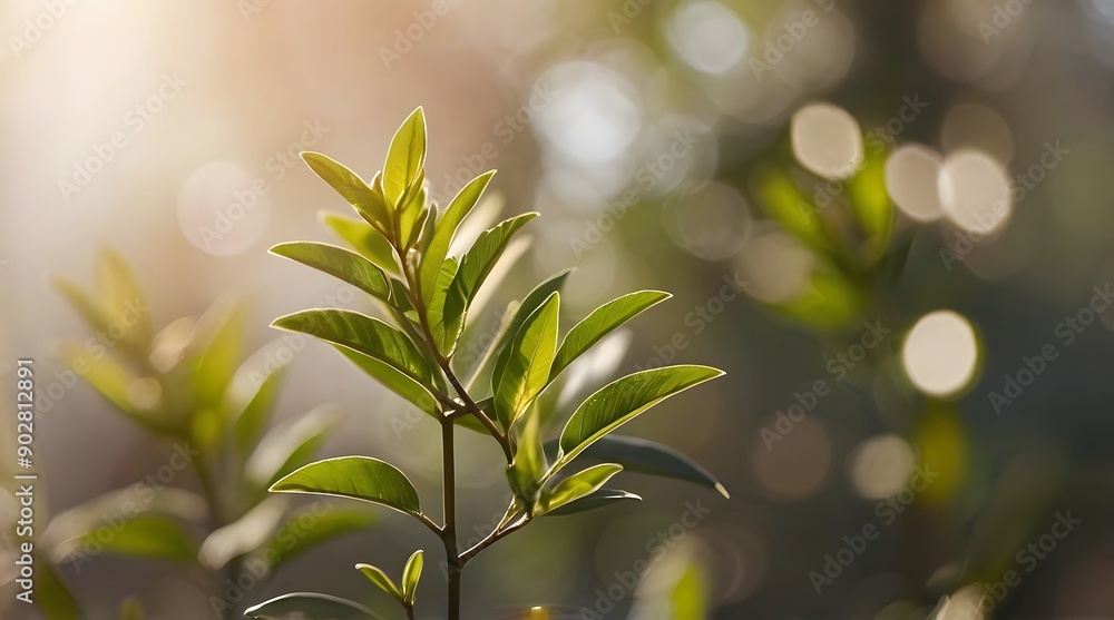 Obraz premium Artistic photo of beautiful flowers with the effect of Bokeh lights and the play of light and shadow.