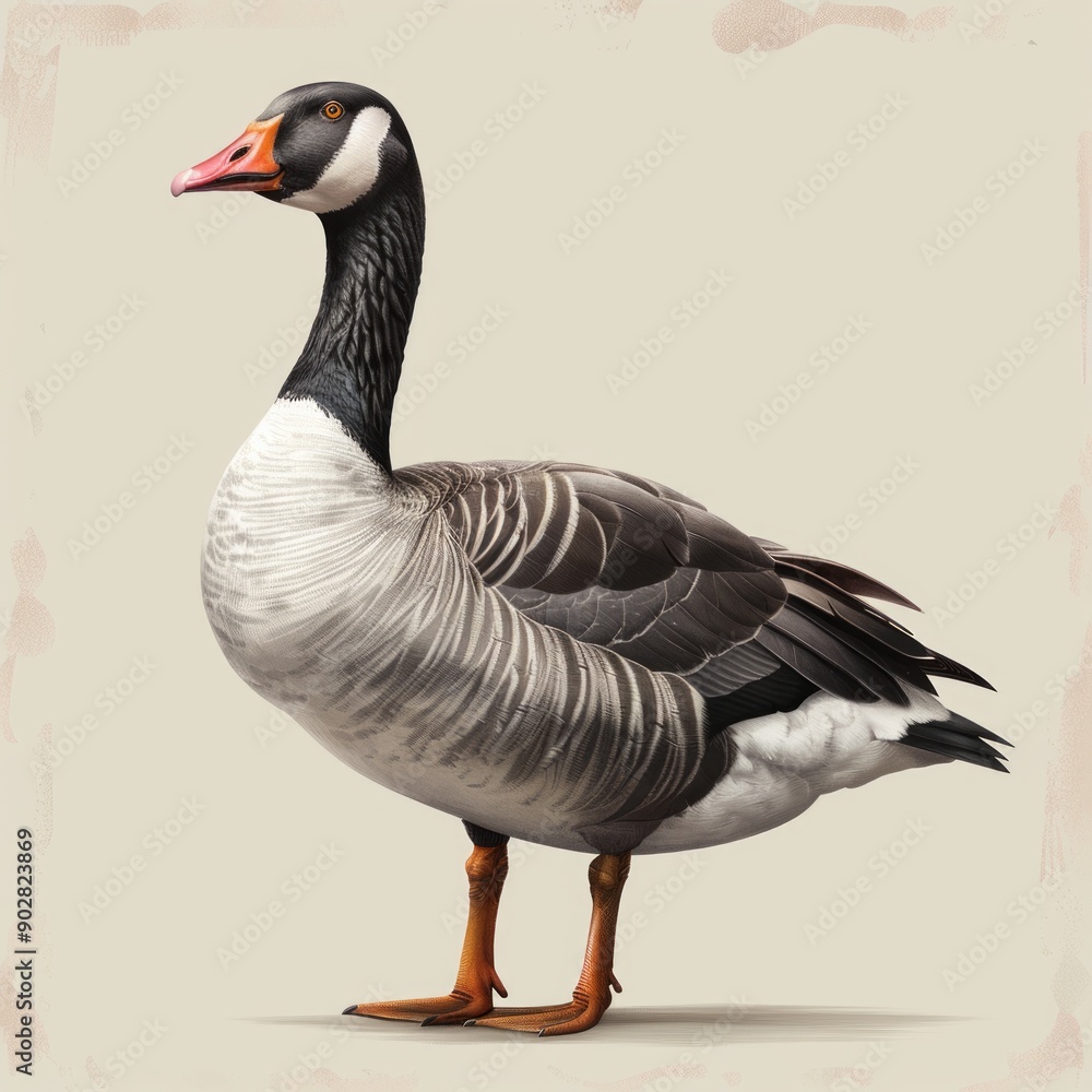 Obraz premium goose isolated on white background