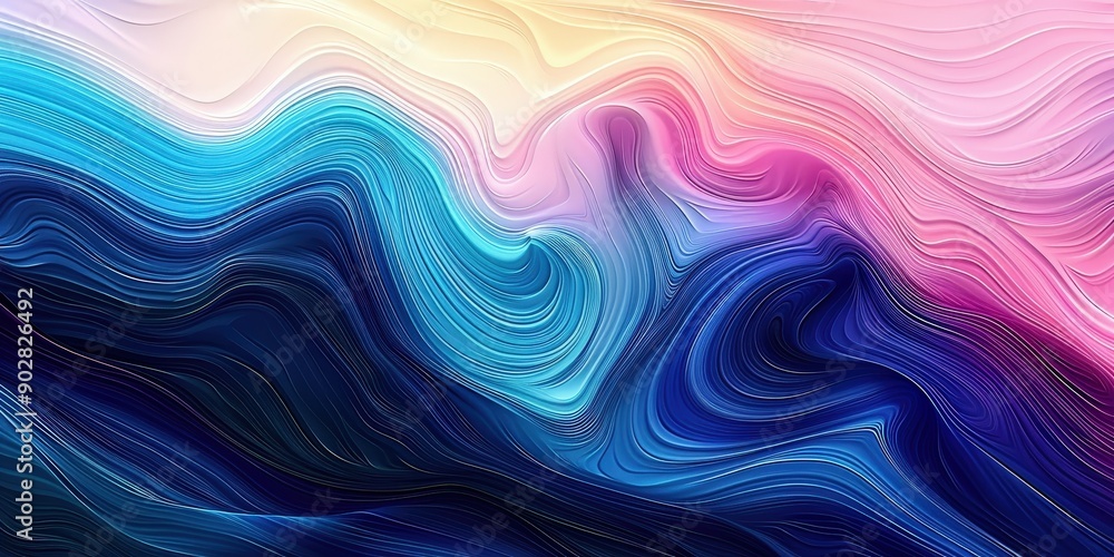 Obraz premium Abstract Swirling Colors