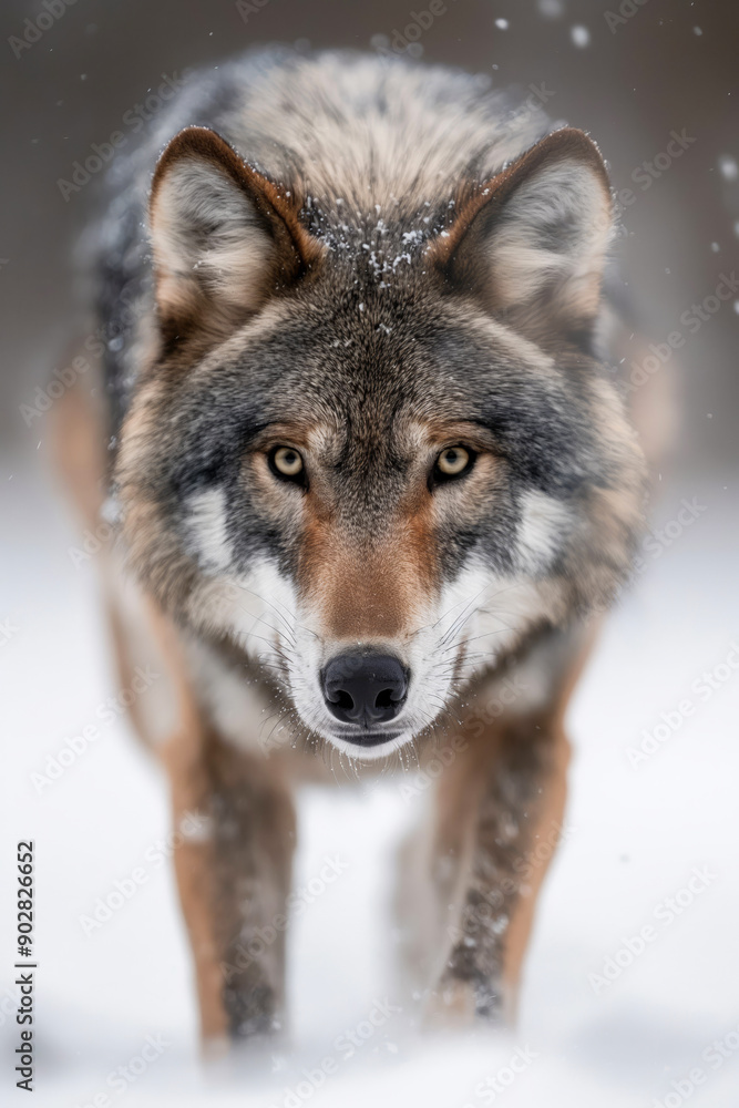 Fototapeta premium Wolf wallpaper. Wolf poster