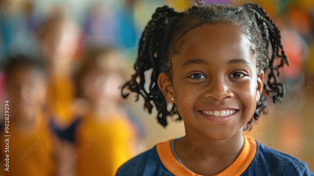 Elementary kids in a physical education program, School, Health and fitness learning. Elementary kids in a physical education program, School, Health and fitness learning.