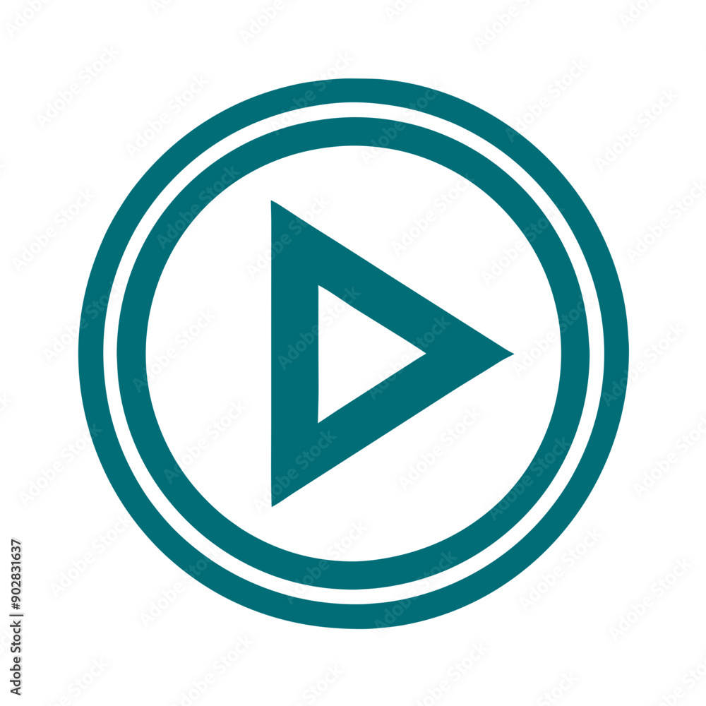 Play button icon, social media concept Play button icon, social media concept