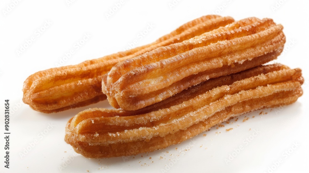 churros on a white background, 16:9 churros on a white background, 16:9