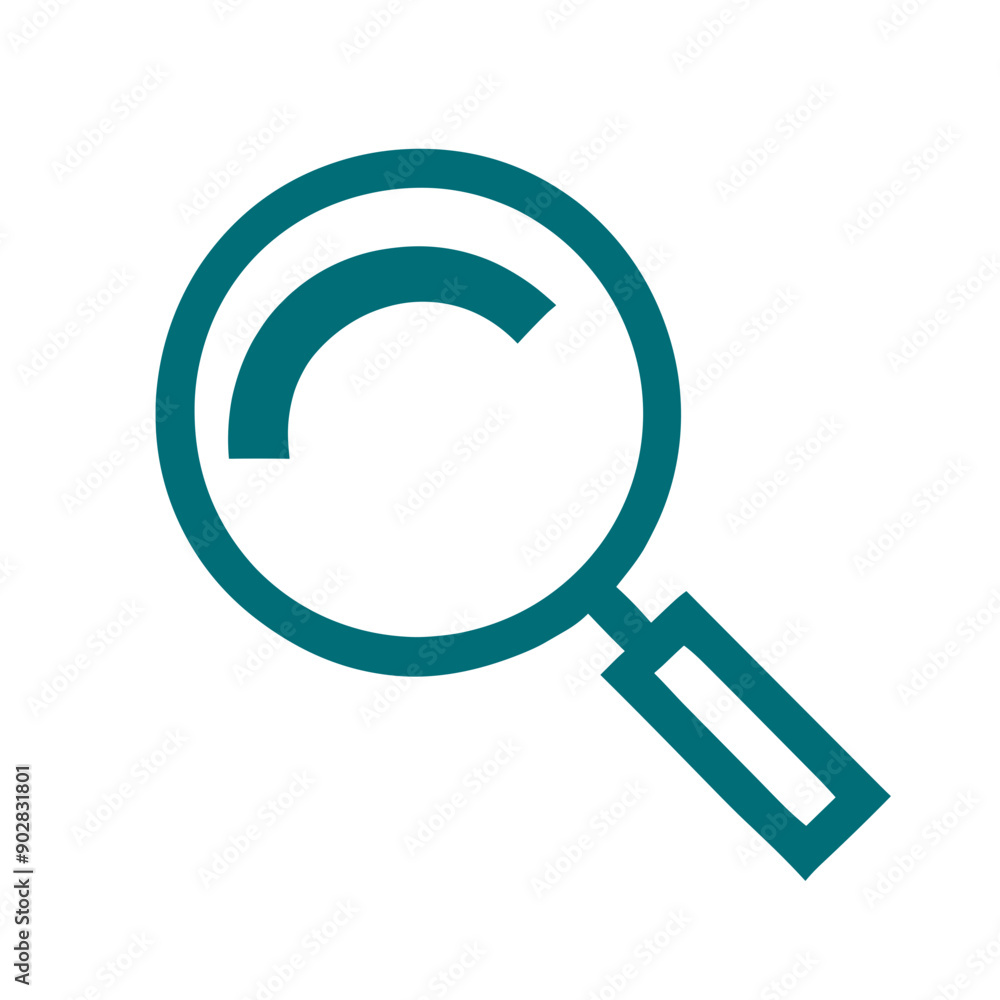 Magnifying glass icon, social media concept Magnifying glass icon, social media concept