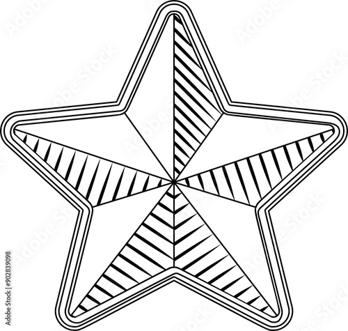 Star Medal Symbol Award Bad...