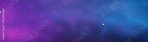 Night blue starry sky, purple galaxy background. Realistic starry sky with gradient. Milky way with shining stars. Night sky with light effect.