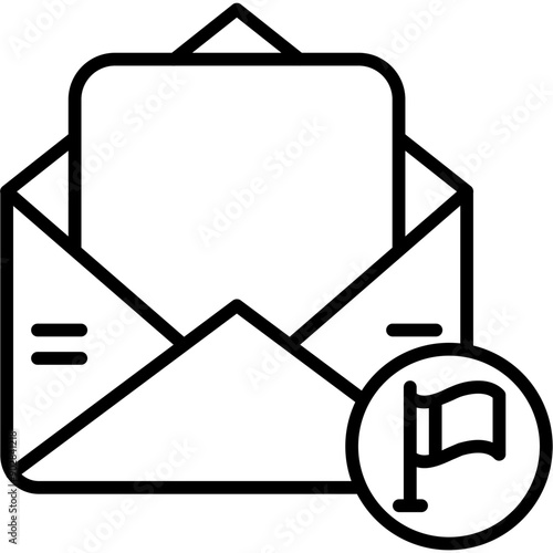 Wallpaper Mural Flagged Email Icon Torontodigital.ca