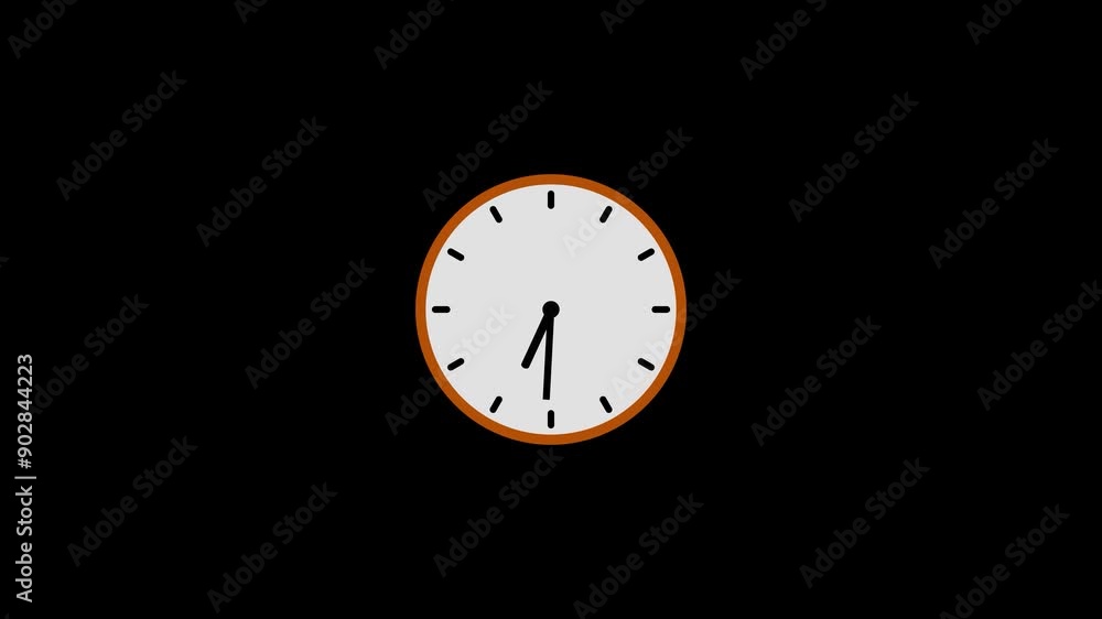 Abstract Clock Icon Counting Down 24-Hour Day Fast Speed and Clock timer rotation 360 UHD Animation. Abstract Clock Icon Counting Down 24-Hour Day Fast Speed and Clock timer rotation 360 UHD Animation.