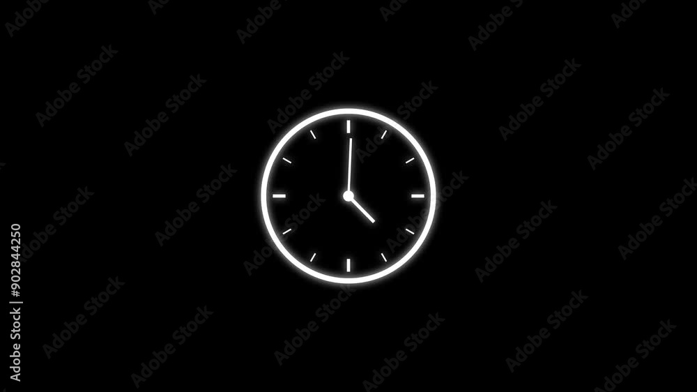 Abstract 24 Hours Clock Icon Day Fast Speed and Clock Timer Rotation 360 UHD Animation. Abstract 24 Hours Clock Icon Day Fast Speed and Clock Timer Rotation 360 UHD Animation.