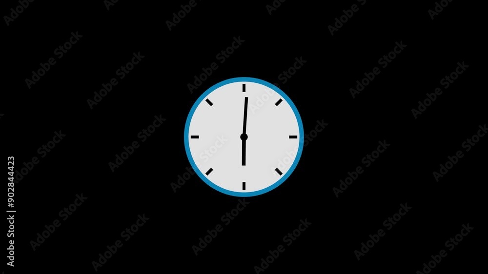 custom made wallpaper toronto digitalAbstract 24 Hours Clock Icon Day Fast Speed and Clock Timer Rotation 360 UHD Animation.