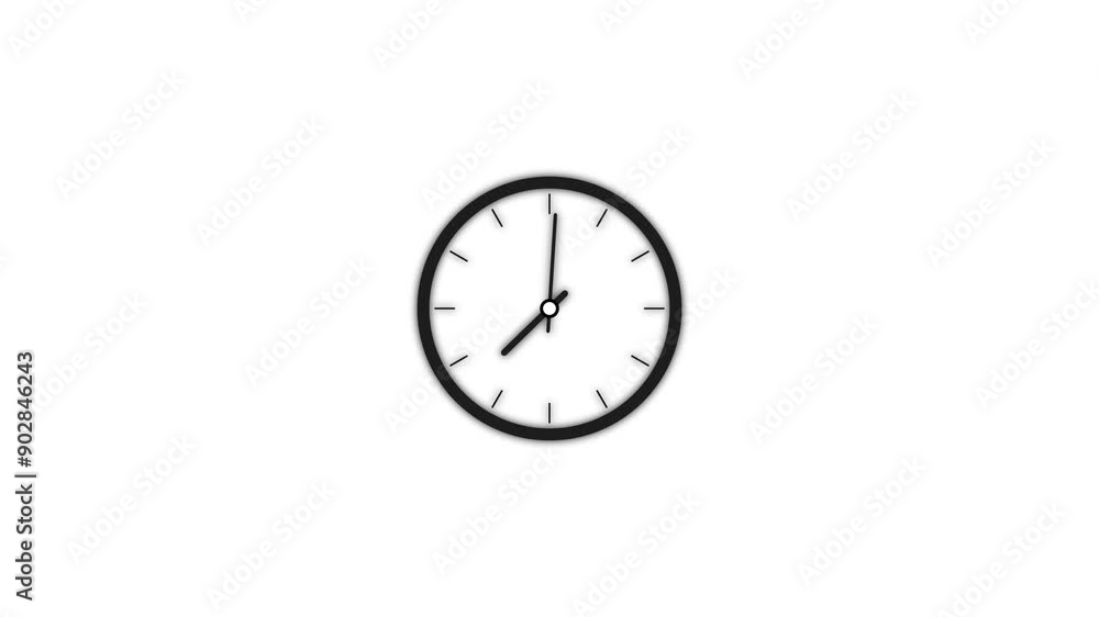 Abstract Clock Icon Counting Down 24-Hour Day Fast Speed and Clock timer rotation 360 UHD Animation. Abstract Clock Icon Counting Down 24-Hour Day Fast Speed and Clock timer rotation 360 UHD Animation.